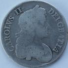 CROWNS 1680  CHARLES II 3RD BUST SECUNDO 80 OVER 79 SCARCE F