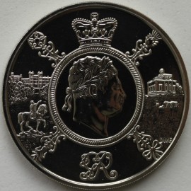 FIVE POUNDS 2020  ELIZABETH II GEORGE III  BU