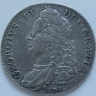 CROWNS 1746  GEORGE II LIMA SCARCE GVF