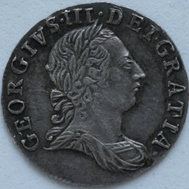 THREEPENCES SILVER 1772  GEORGE III  GEF