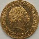 SOVEREIGNS 1820  GEORGE III GEORGE III GEF