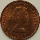 HALFPENCE 1958  ELIZABETH II BU