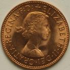 HALFPENCE 1960  ELIZABETH II BU