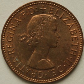 HALFPENCE 1962  ELIZABETH II  BU