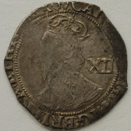 CHARLES I 1643 -1644 CHARLES I SHILLING TOWER MINT MM(P)  VF