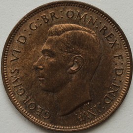 PENNIES 1937  GEORGE VI F217  UNC LUS