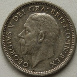 SIXPENCES 1927  GEORGE V 1ST TYPE NEF