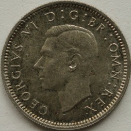 SIXPENCES 1937  GEORGE VI  GEF