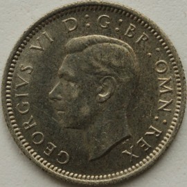 SIXPENCES 1940  GEORGE VI  GEF