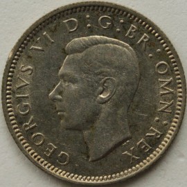 SIXPENCES 1941  GEORGE VI  GEF