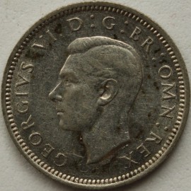 SIXPENCES 1946  GEORGE VI  GEF