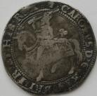 CHARLES I 1625 -1626 CHARLES I CROWN TOWER MINT UNDER KING FIRST HORSEMAN TYPE 1A HORSE WITH PLUME ON HEAD AND CRUPPER REVERSE SQUARED TOPPED SHIELD MM CROSS CALVARY GF/NVF