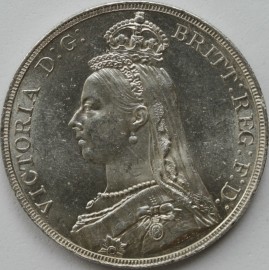 CROWNS 1889  VICTORIA  UNC LUS