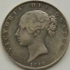 HALF CROWNS 1842  VICTORIA SCARCE NVF