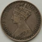 FLORINS 1865  VICTORIA DIE NO 24 SCARCE GVF