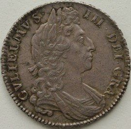 HALF CROWNS 1700  WILLIAM III DECIMO TERTIO NUNC