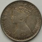 FLORINS 1872  VICTORIA DIE NUMBER 82 GVF/NEF