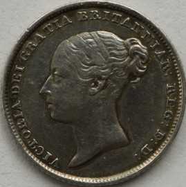 SIXPENCES 1839  VICTORIA SCARCE NVF