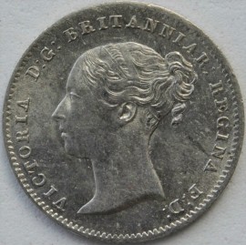 THREEPENCES SILVER 1838  VICTORIA SCARCE BU