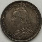 SIXPENCES 1891  VICTORIA  UNC T