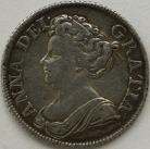 SHILLINGS 1711  ANNE 4TH BUST GVF