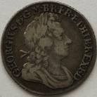 SHILLINGS 1722  GEORGE I ROSES AND PLUMES NVF/VF