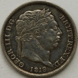 SHILLINGS 1819  GEORGE III  VF