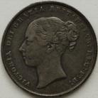 SHILLINGS 1853  VICTORIA SCARCE VF