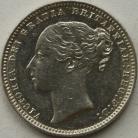 SHILLINGS 1874  VICTORIA DIE NUMBER 65 - CLEANED NEF