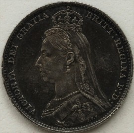 SHILLINGS 1891  VICTORIA  EF