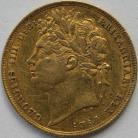 SOVEREIGNS 1823  GEORGE IV GEORGE IV LAUREATE HEAD VF