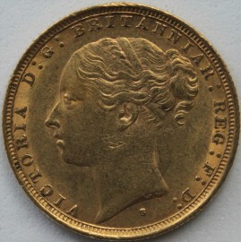 SOVEREIGNS 1884  VICTORIA SYDNEY ST GEORGE  GVF