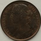 PENNIES 1881 H VICTORIA F108 UNC LUS