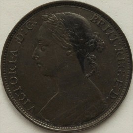 PENNIES 1884  VICTORIA  GVF