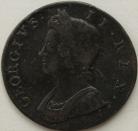 HALFPENCE 1731  GEORGE II SCARCE VF