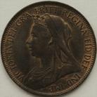 HALFPENCE 1899  VICTORIA TINY EDGE KNOCK GEF