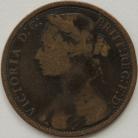 PENNIES 1874  VICTORIA NARROW DATE F72 GF