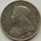 SHILLINGS 1893  VICTORIA OLD HEAD PROOF GEF