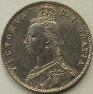 HALF CROWNS 1888  VICTORIA GEF