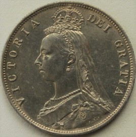 HALF CROWNS 1888  VICTORIA  GEF