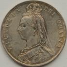 HALF CROWNS 1889  VICTORIA  UNC T