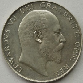 HALF CROWNS 1909  EDWARD VII  GEF