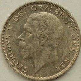 HALF CROWNS 1930  GEORGE V RARE                  GEF  