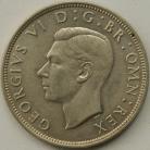 HALF CROWNS 1940  GEORGE VI  UNC T