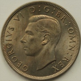 HALF CROWNS 1948  GEORGE VI  UNC LUS