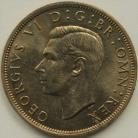 HALF CROWNS 1950  GEORGE VI BU