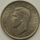 HALF CROWNS 1951  GEORGE VI  UNC LUS