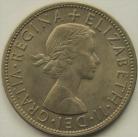 HALF CROWNS 1954  ELIZABETH II  UNC LUS