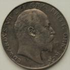 HALF CROWNS 1904  EDWARD VII VERY SCARCE  TINY EDGE KNOCK NEF 