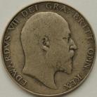 HALF CROWNS 1905  EDWARD VII EXTREMELY RARE GF/F